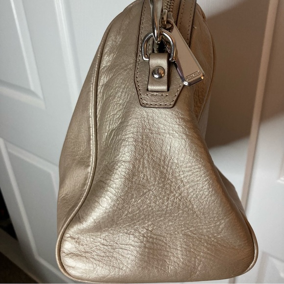 Coach Taylor Champagne Leather Medium Satchel Bag - Picture 5 of 13